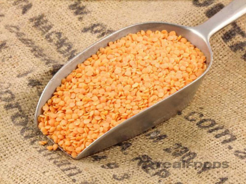 Real Foods Red Split Lentils Bulk